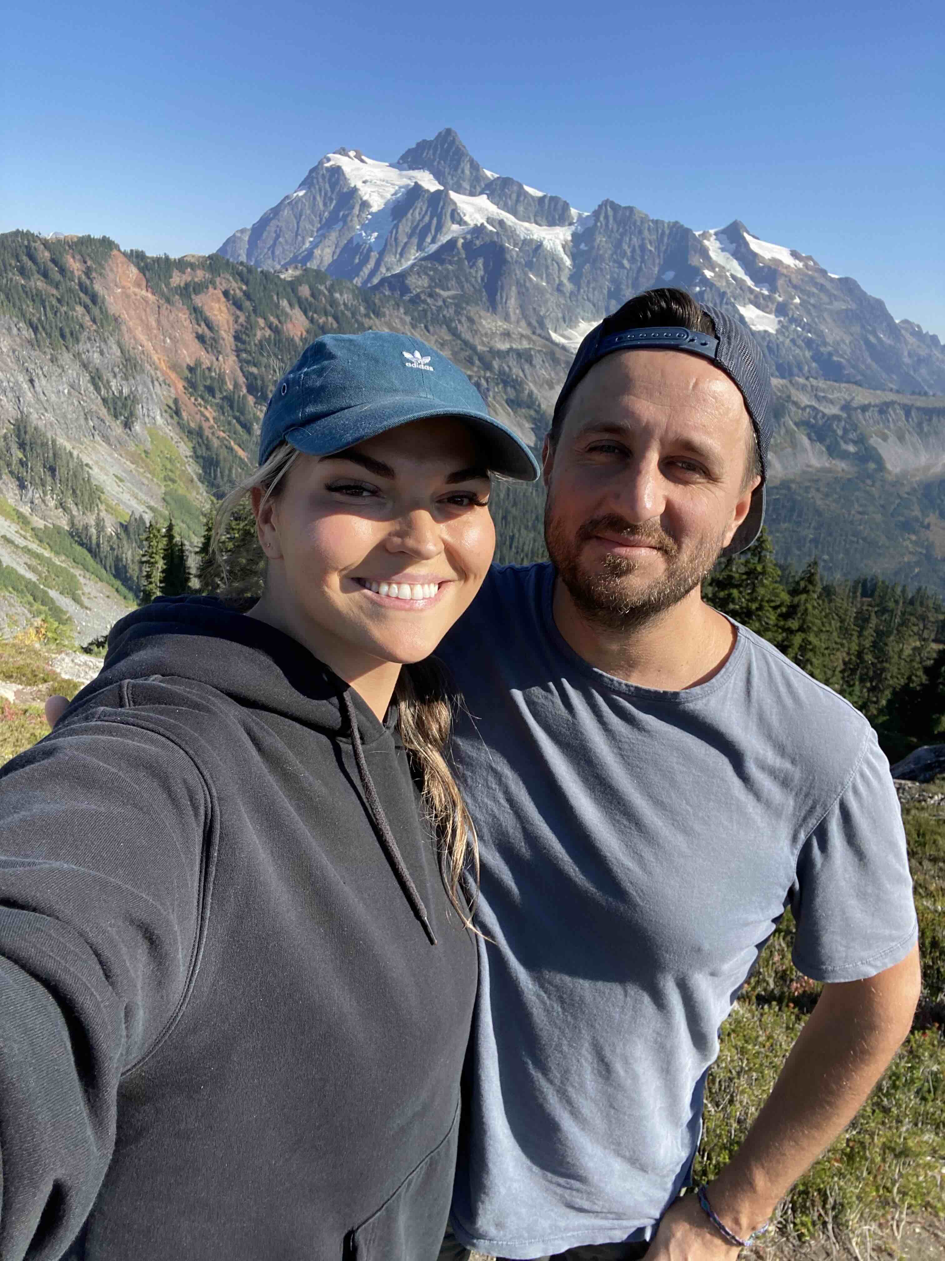 Rus Bezuglyy and partner outdoors in the mountains